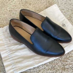 Nisolo everyday slip on loafer in black, size 9